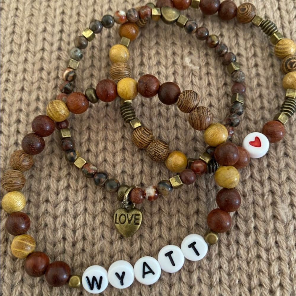 Custom name bracelets
